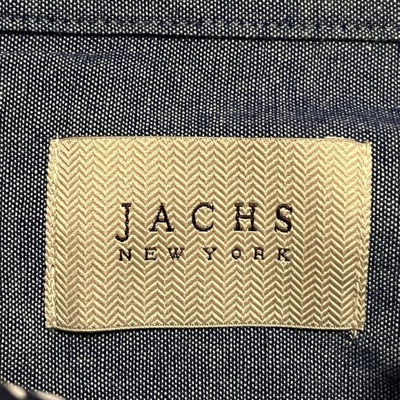 JACHS NEW YORK Men's Navy and White XXL Floral Short Sleeve Button Down - Picture 8 of 8